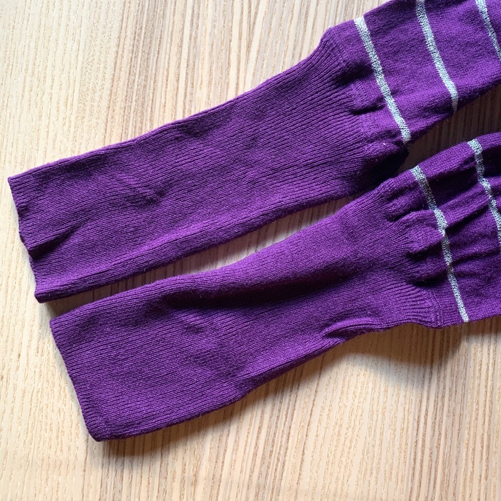 Express Wool Blend Striped Turtle Neck Sweater - image 3